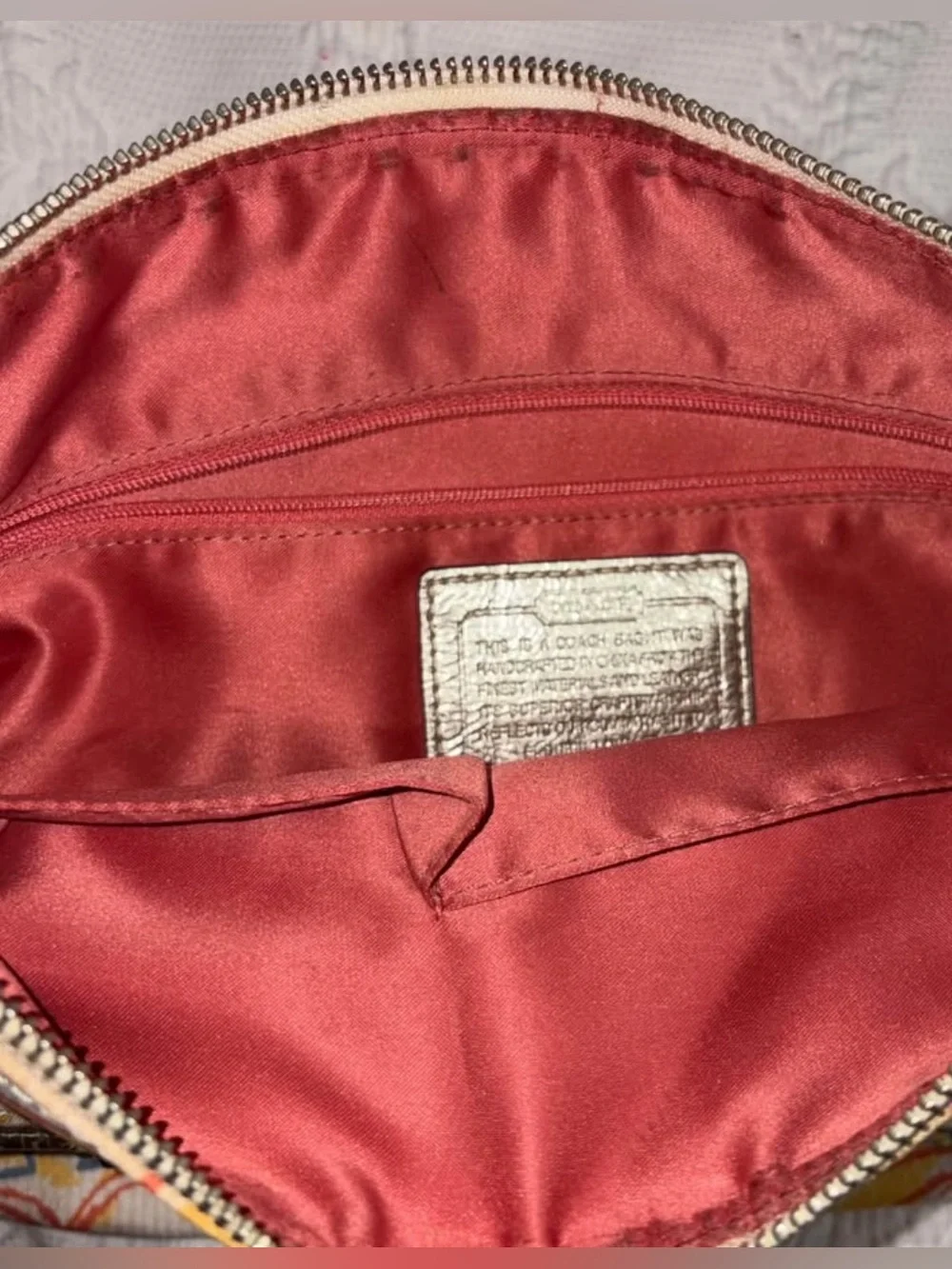 Coach Poppy Dream C Signature Scribble Print Hippie Crossbody